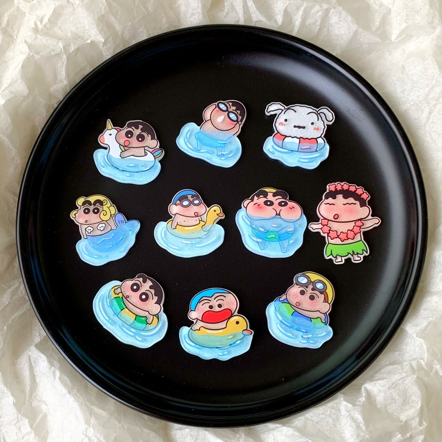 Case Fan - Accesorios de resina de Crayon Shin-chan,