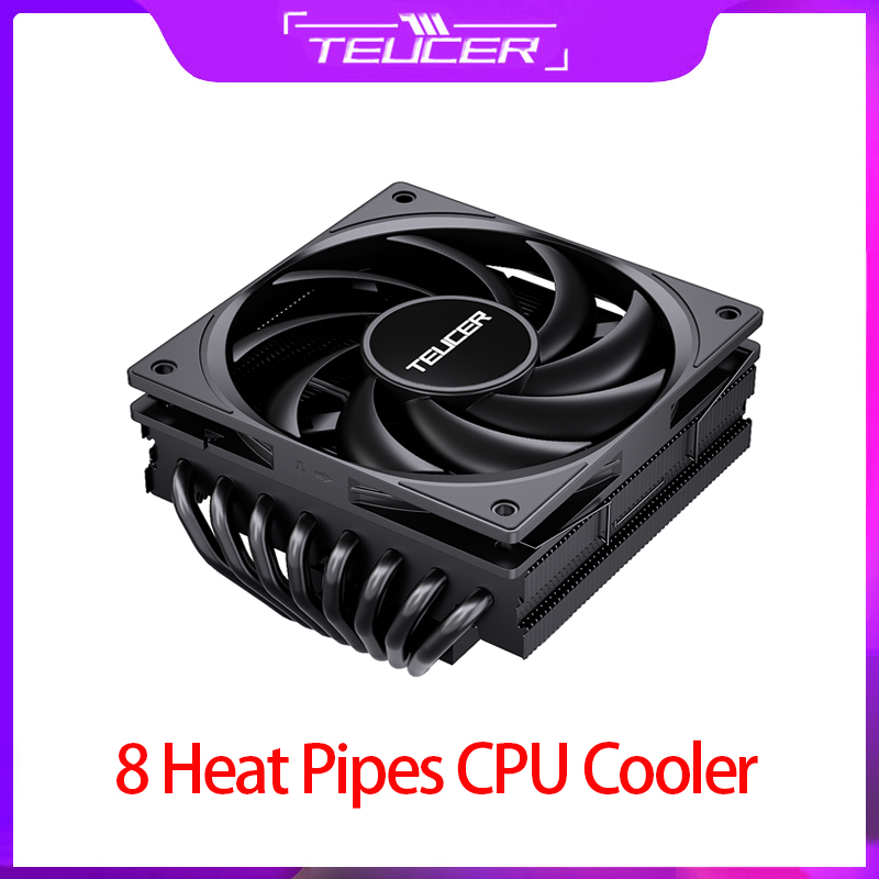 Air Cooler Cpu - TEUCER-enfriador de CPU con 8 tubos