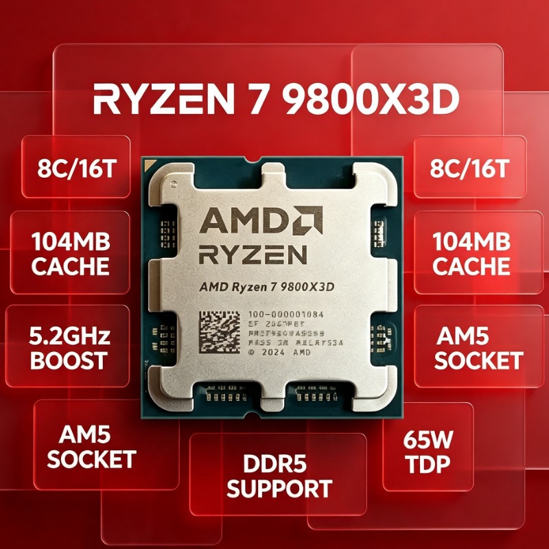 Procesador para Juegos R7 9800 - Cpu Fan reseña y precio