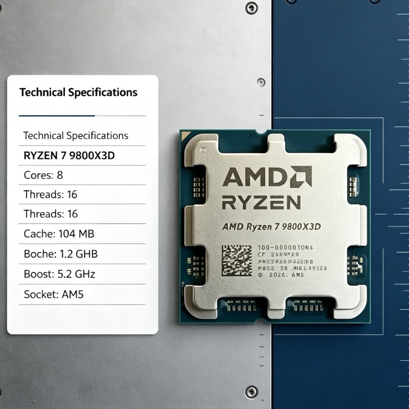 Procesador para Juegos R7 9800 - Cpu Fan reseña y precio