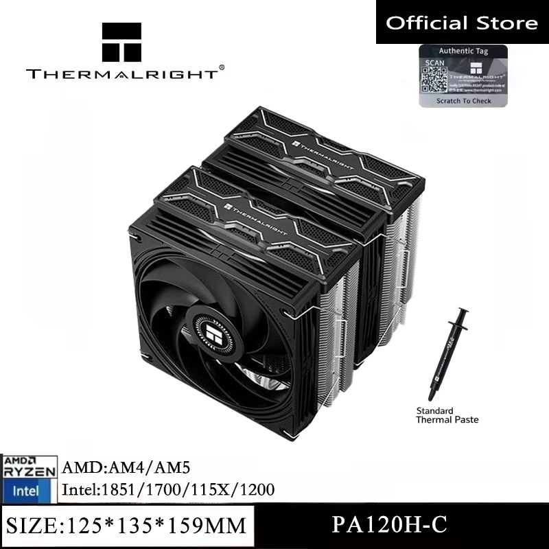 Thermalright PA120H‑C BLACK En - Air Cooler Cpu reseña y precio